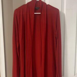 Rust Open Front Cardigan